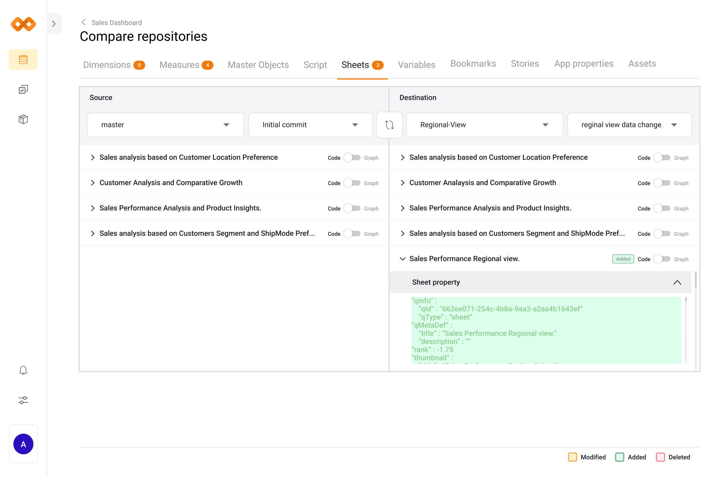 Track & Compare Changes